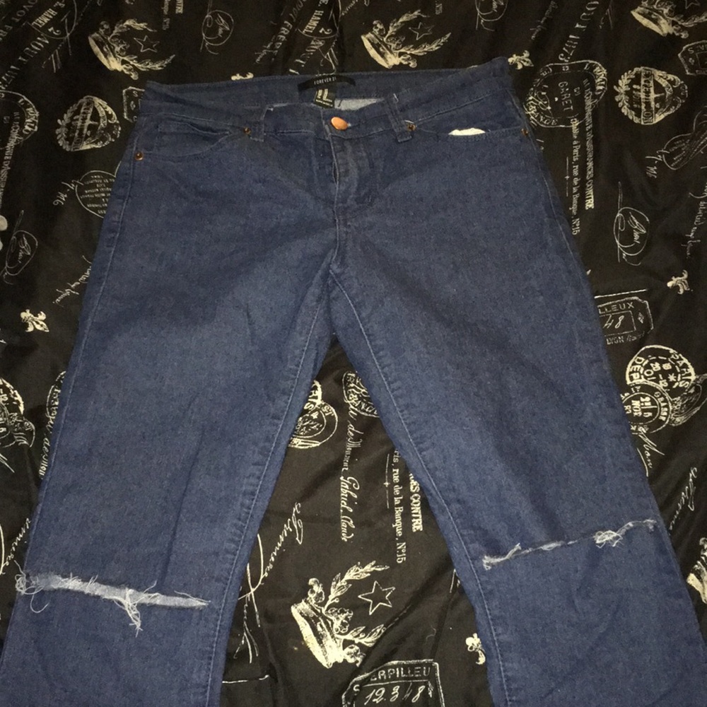 Medium dark denim jeans from Forever 21